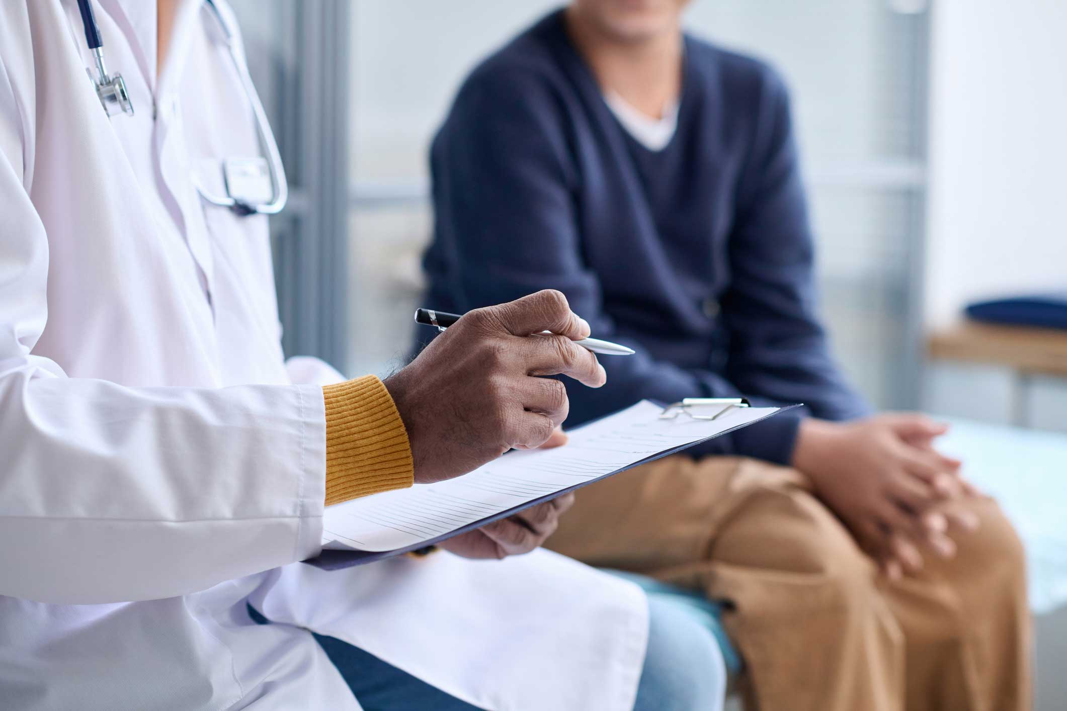 Patient consultation with doctor